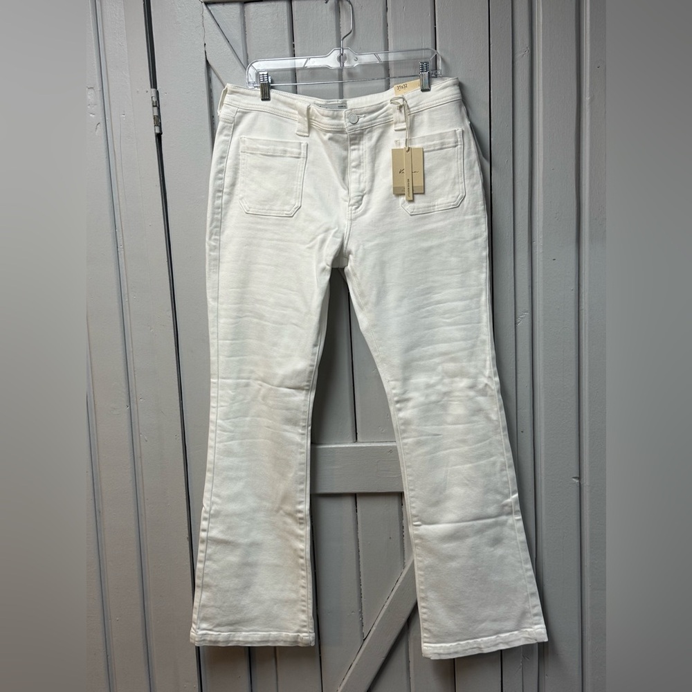 KanCan white Denim with Silver Accent